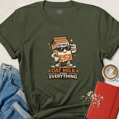 Oat Milk Lover Shirt – Vegan Coffee Graphic Tee