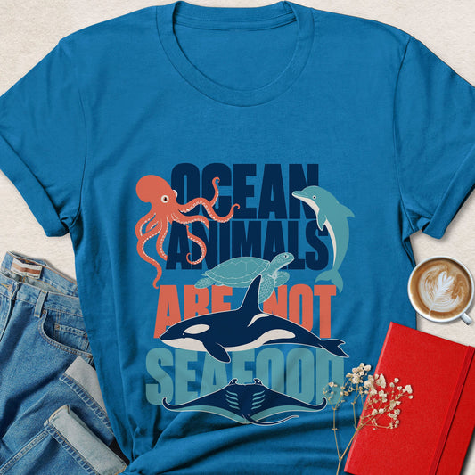 Ocean Animals Are Not Seafood Vegan T-Shirt
