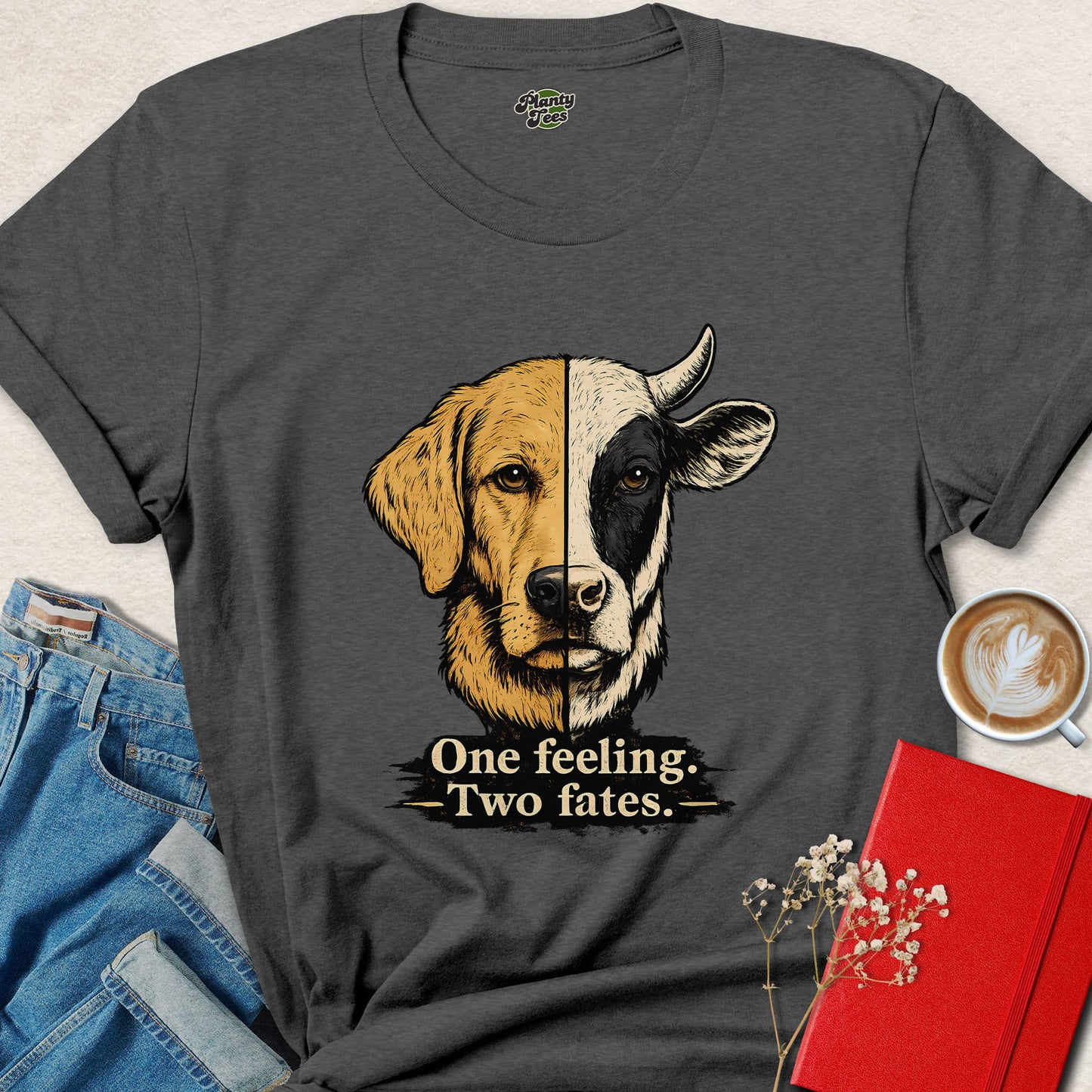 One Feeling Two Fates Animal Rights T-Shirt