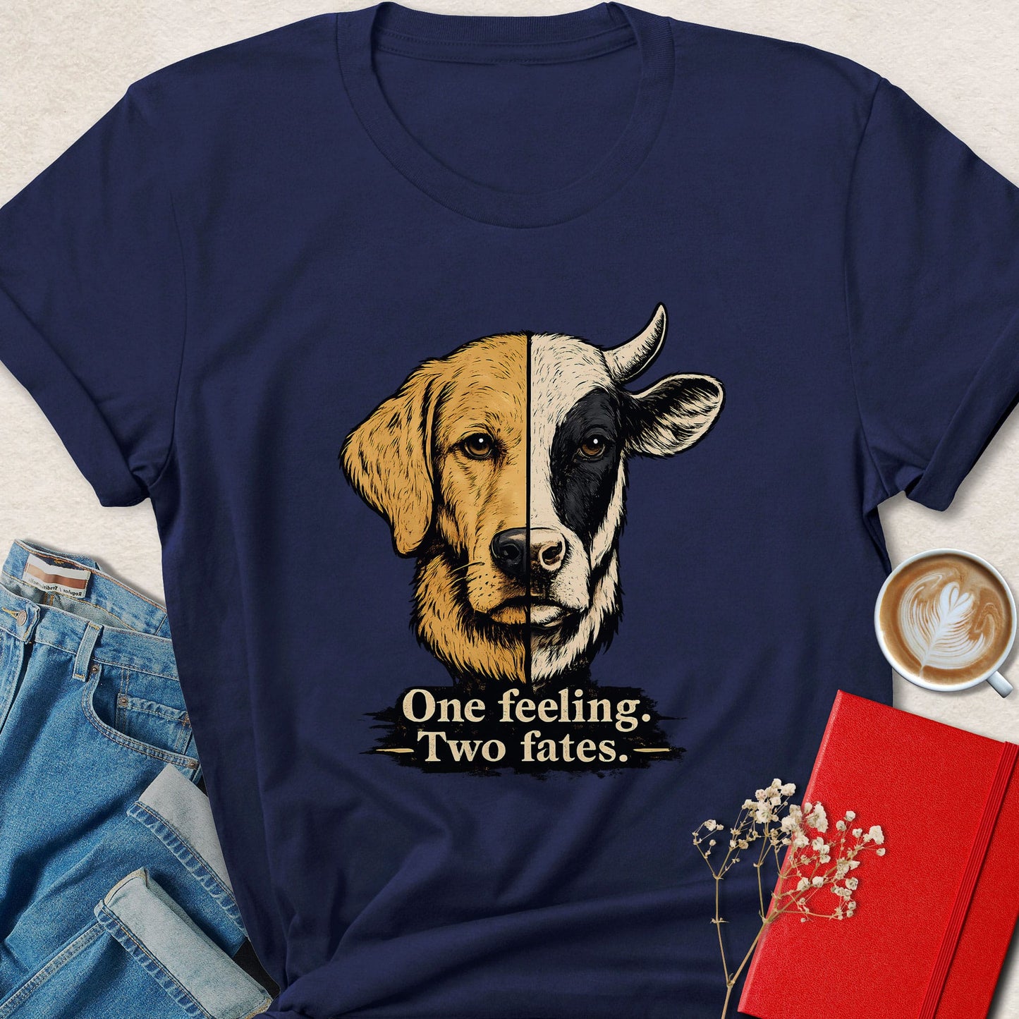 One Feeling Two Fates Animal Rights T-Shirt