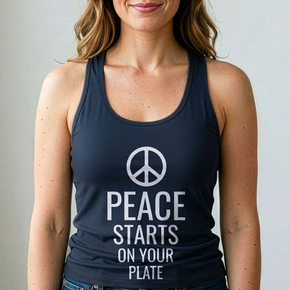 Peace Starts On Your Plate Tank Top