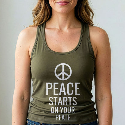 Peace Starts On Your Plate Tank Top