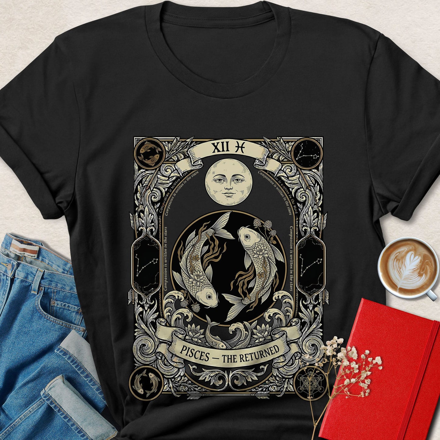 Pisces Zodiac Vegan Shirt Animal Rights Astrology Tee