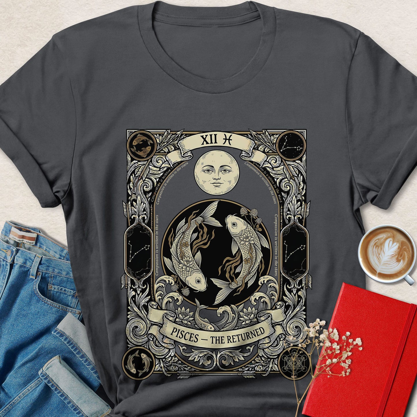 Pisces Zodiac Vegan Shirt Animal Rights Astrology Tee