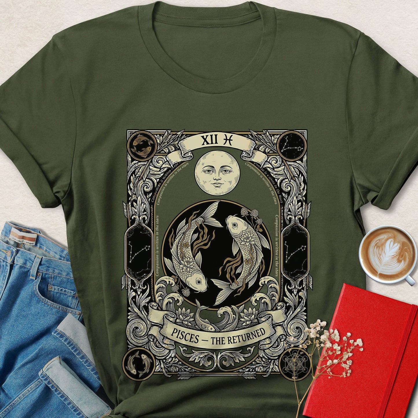 Pisces Zodiac Vegan Shirt Animal Rights Astrology Tee