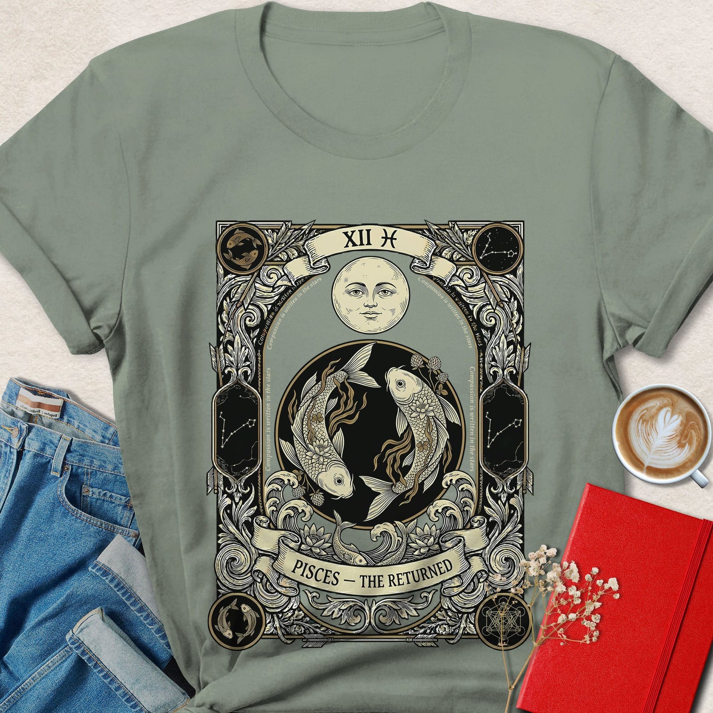Pisces Zodiac Vegan Shirt Animal Rights Astrology Tee