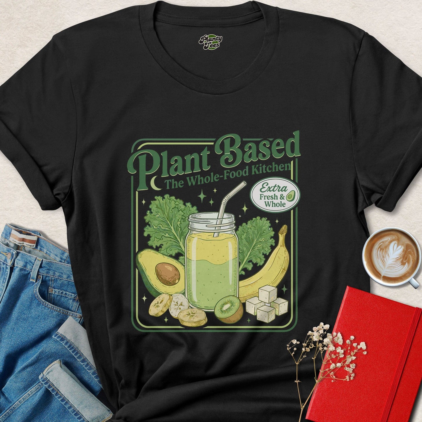 Plant Based Whole Food Vegan Lifestyle Graphic Shirt