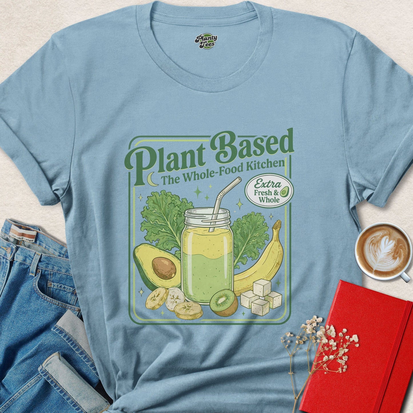 Plant Based Whole Food Vegan Lifestyle Graphic Shirt