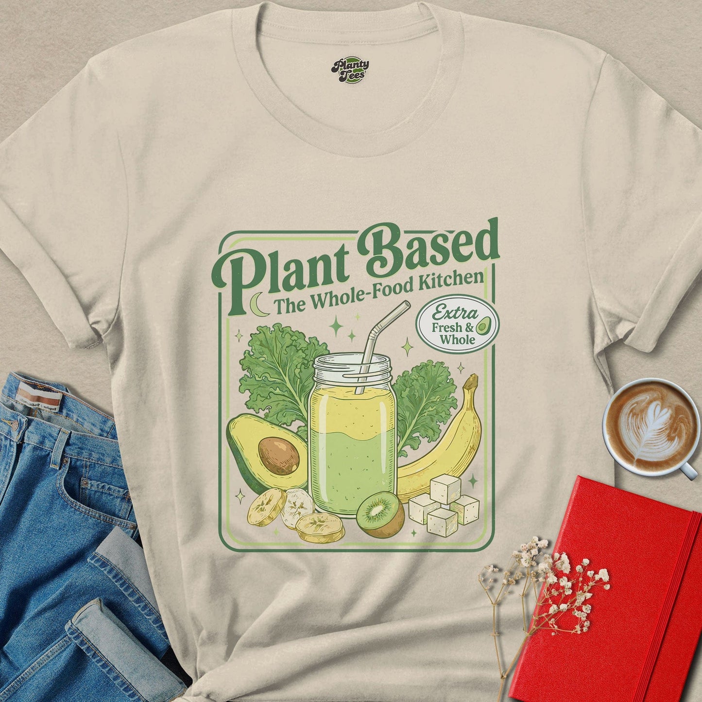 Plant Based Whole Food Vegan Lifestyle Graphic Shirt