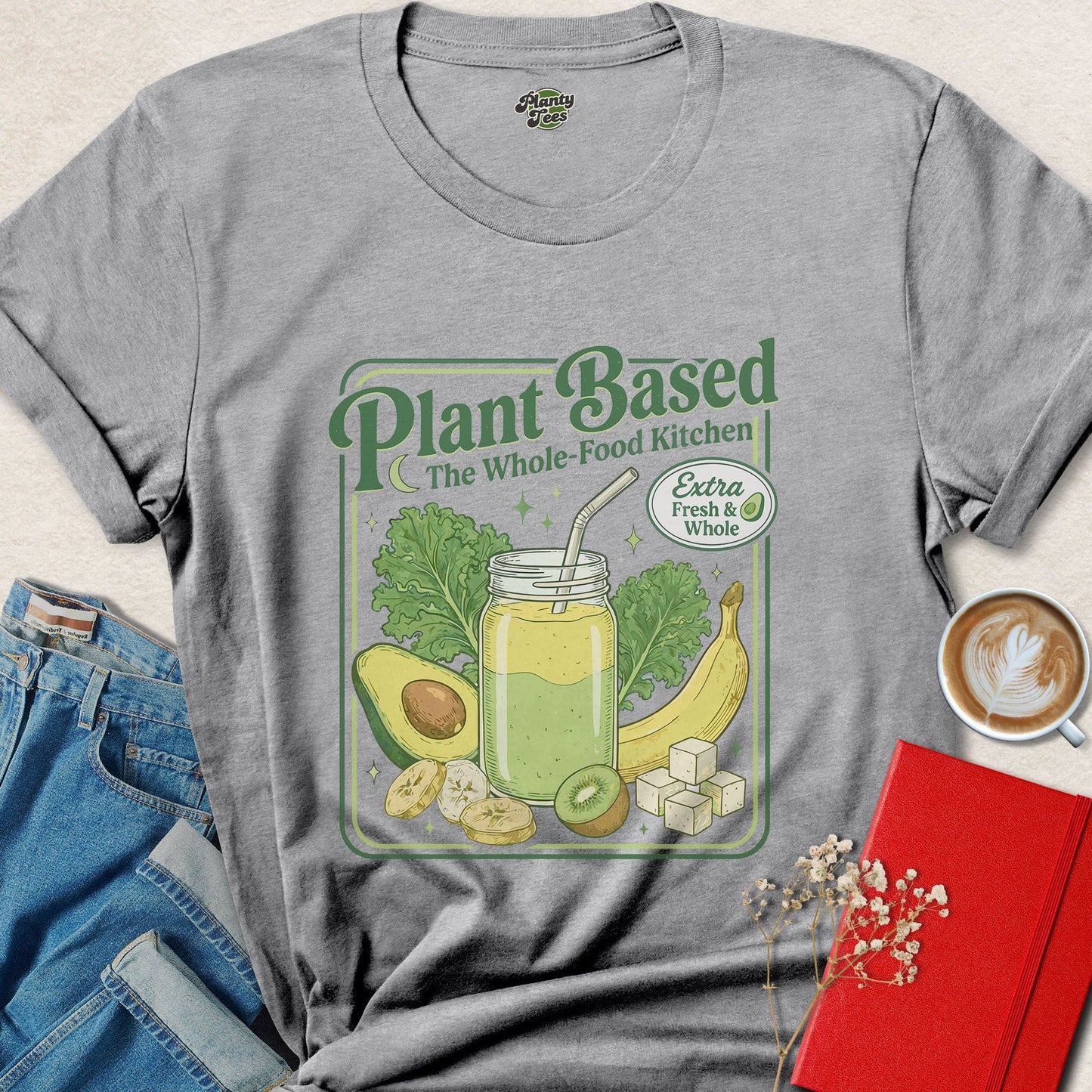 Plant Based Whole Food Vegan Lifestyle Graphic Shirt