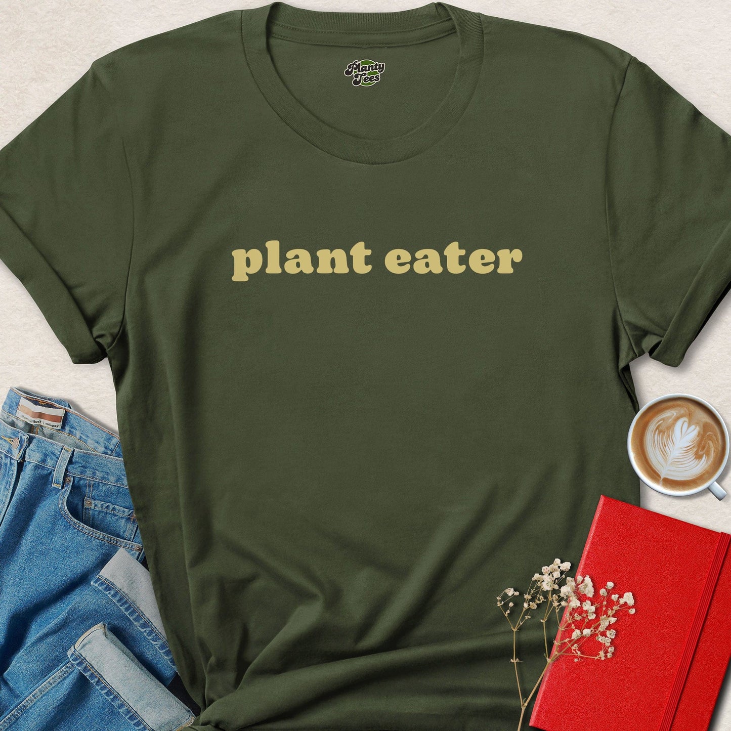 Plant Eater Vegan Shirt | Minimalist Plant Based Graphic Tee