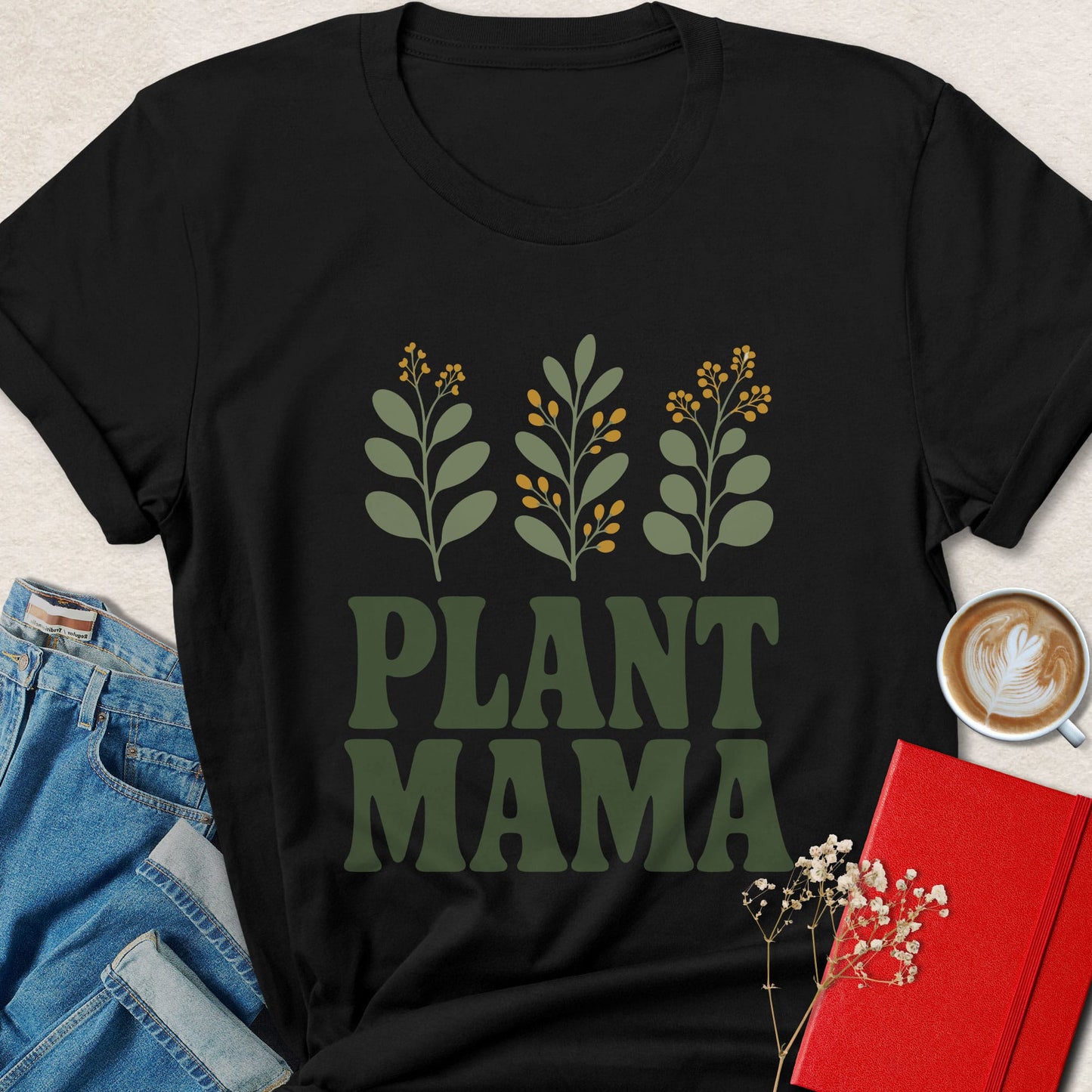 Plant Mama Vegan Shirt | Botanical Plant Lover Apparel