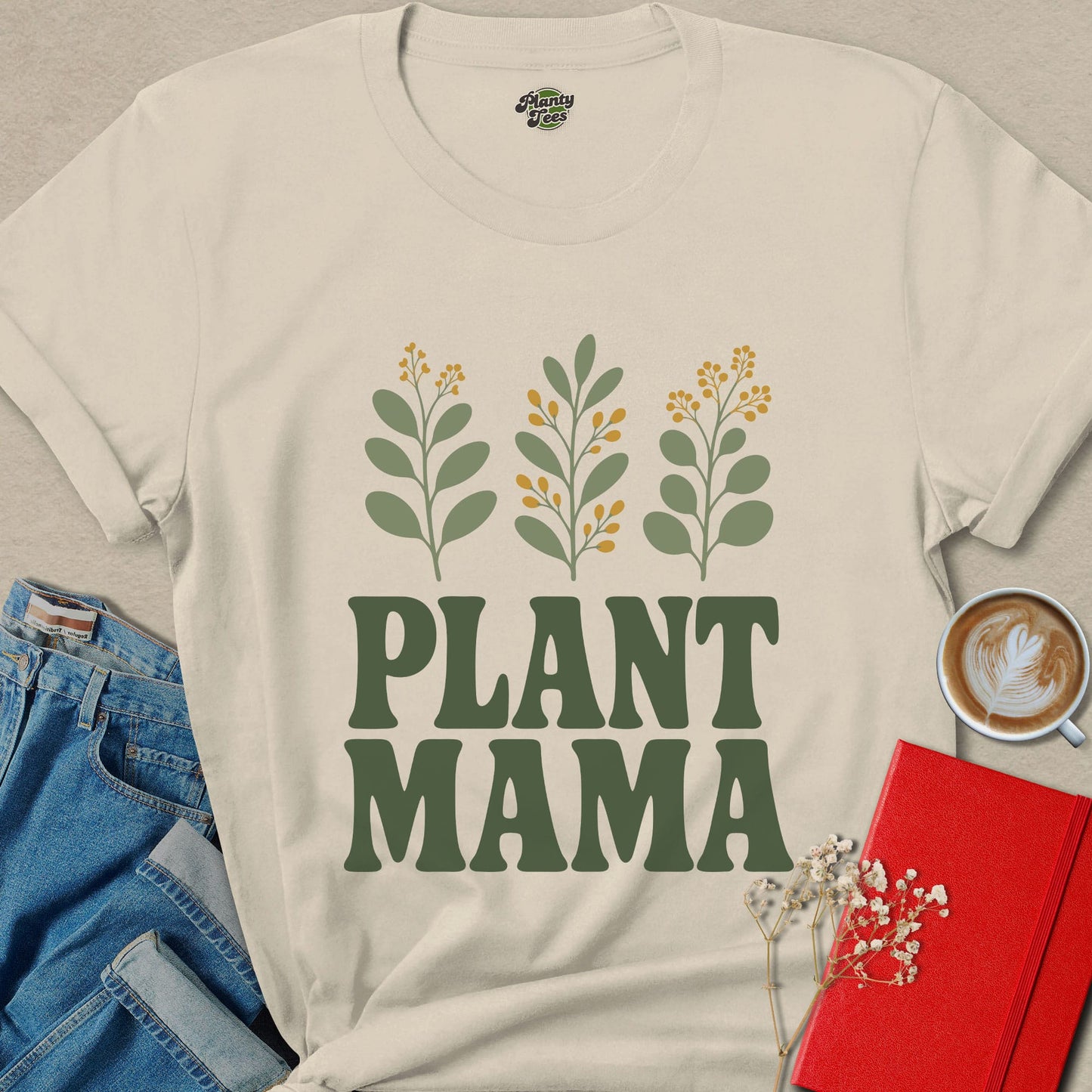 Plant Mama Vegan Shirt | Botanical Plant Lover Apparel