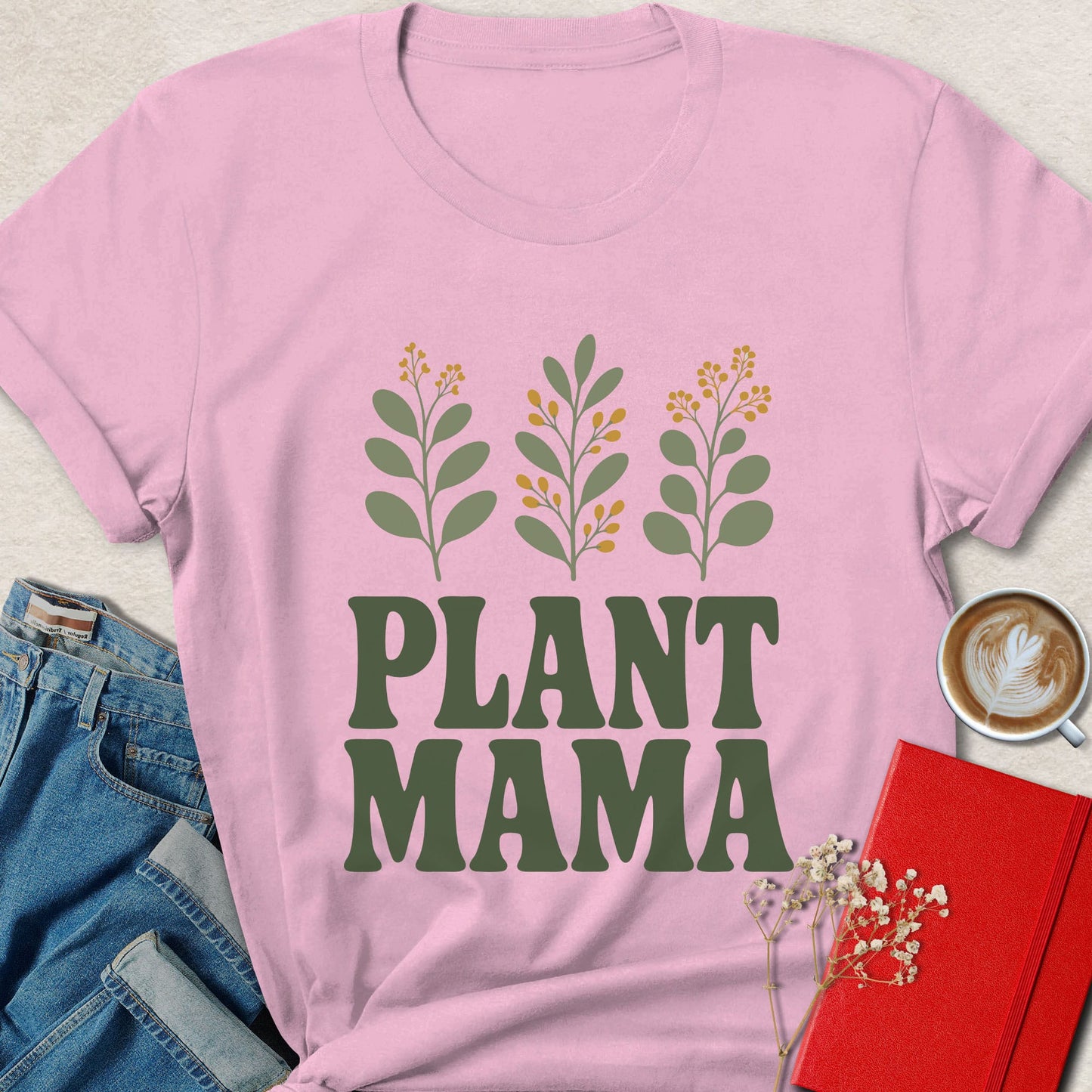 Plant Mama Vegan Shirt | Botanical Plant Lover Apparel