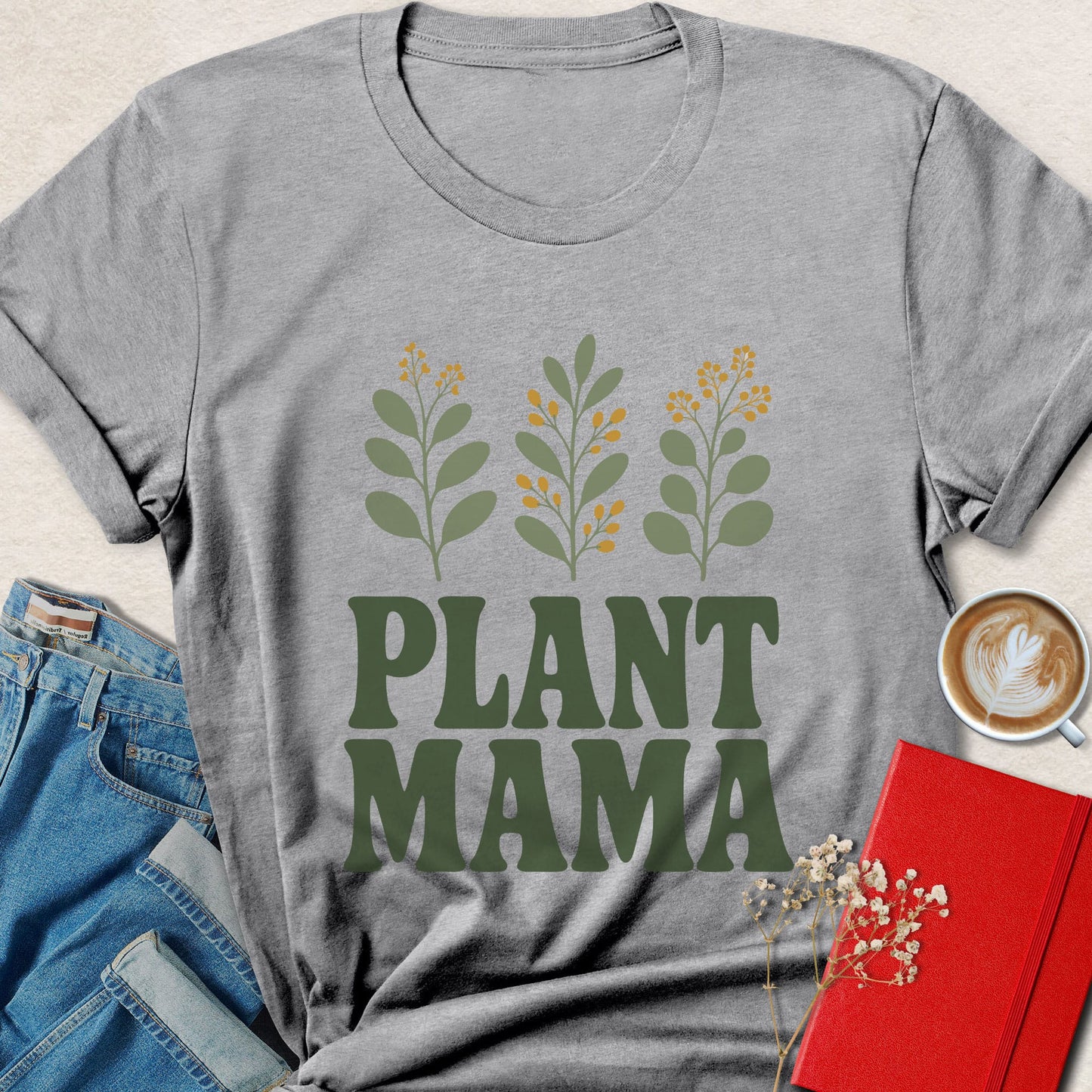 Plant Mama Vegan Shirt | Botanical Plant Lover Apparel