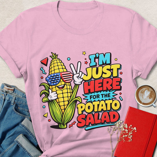 I'm Just Here for the Potato Salad Funny Vegan Tee