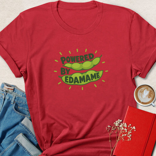 Powered by Edamame Cute Illustration T-Shirt
