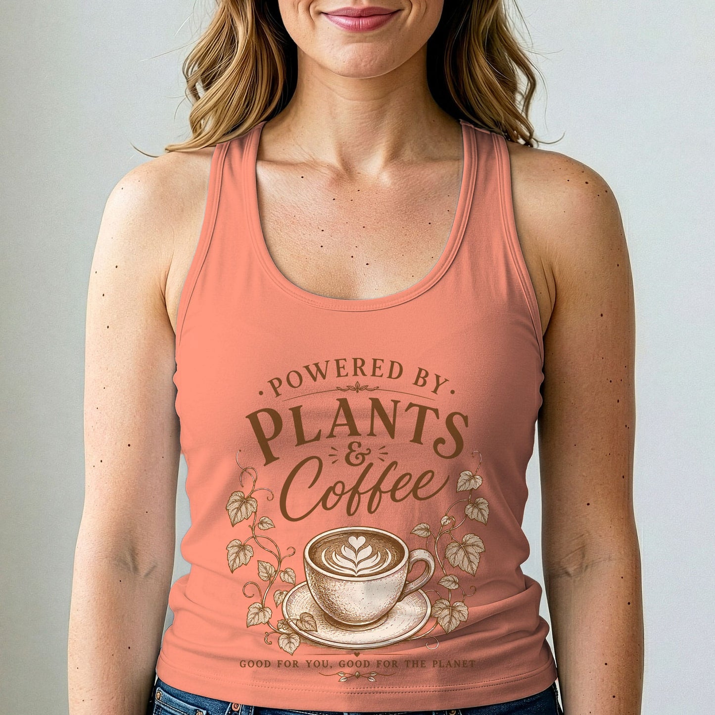 Powered by Plants & Coffee Tank Top
