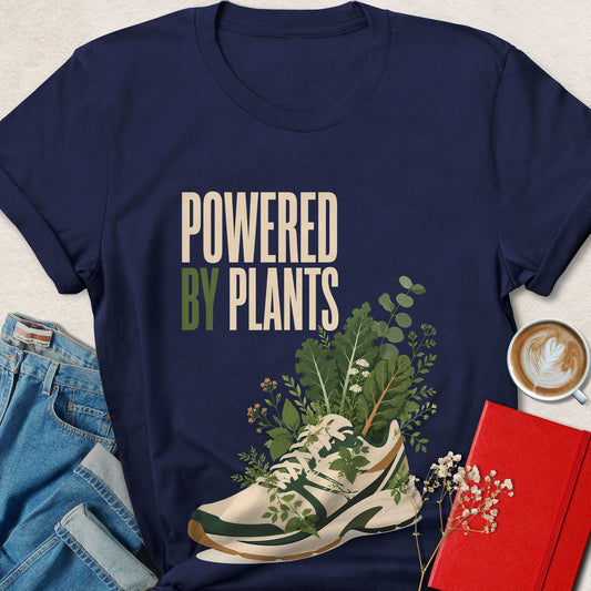 Powered by Plants Sneaker Vegan Plant Based T-Shirt