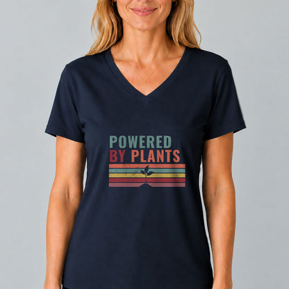 Powered By Plants V-Neck T-Shirt