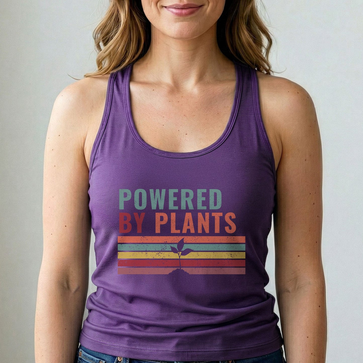 Powered By Plants Retro Tank Top