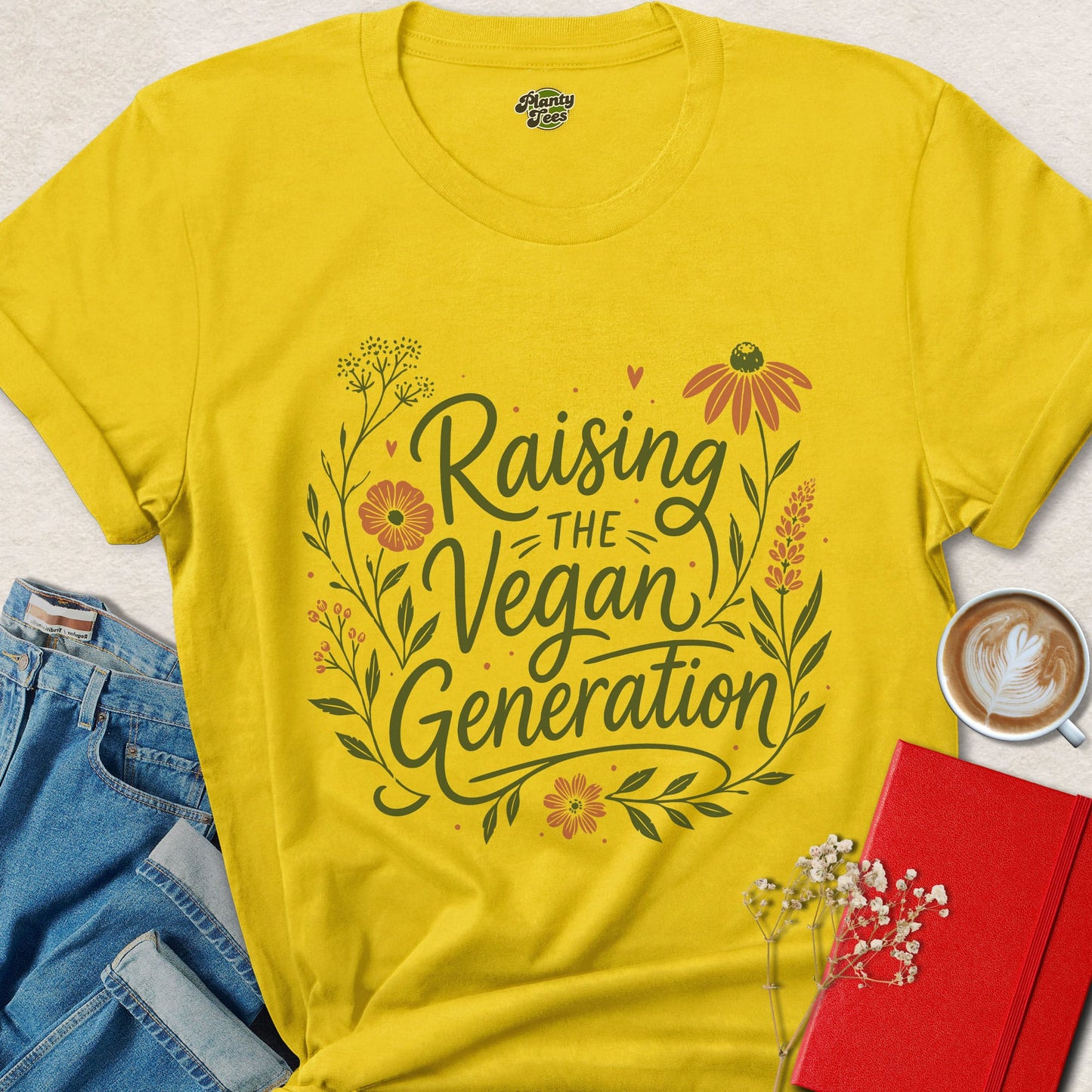 Raising the Vegan Generation Shirt Mothers Day Vegan Mom Tee