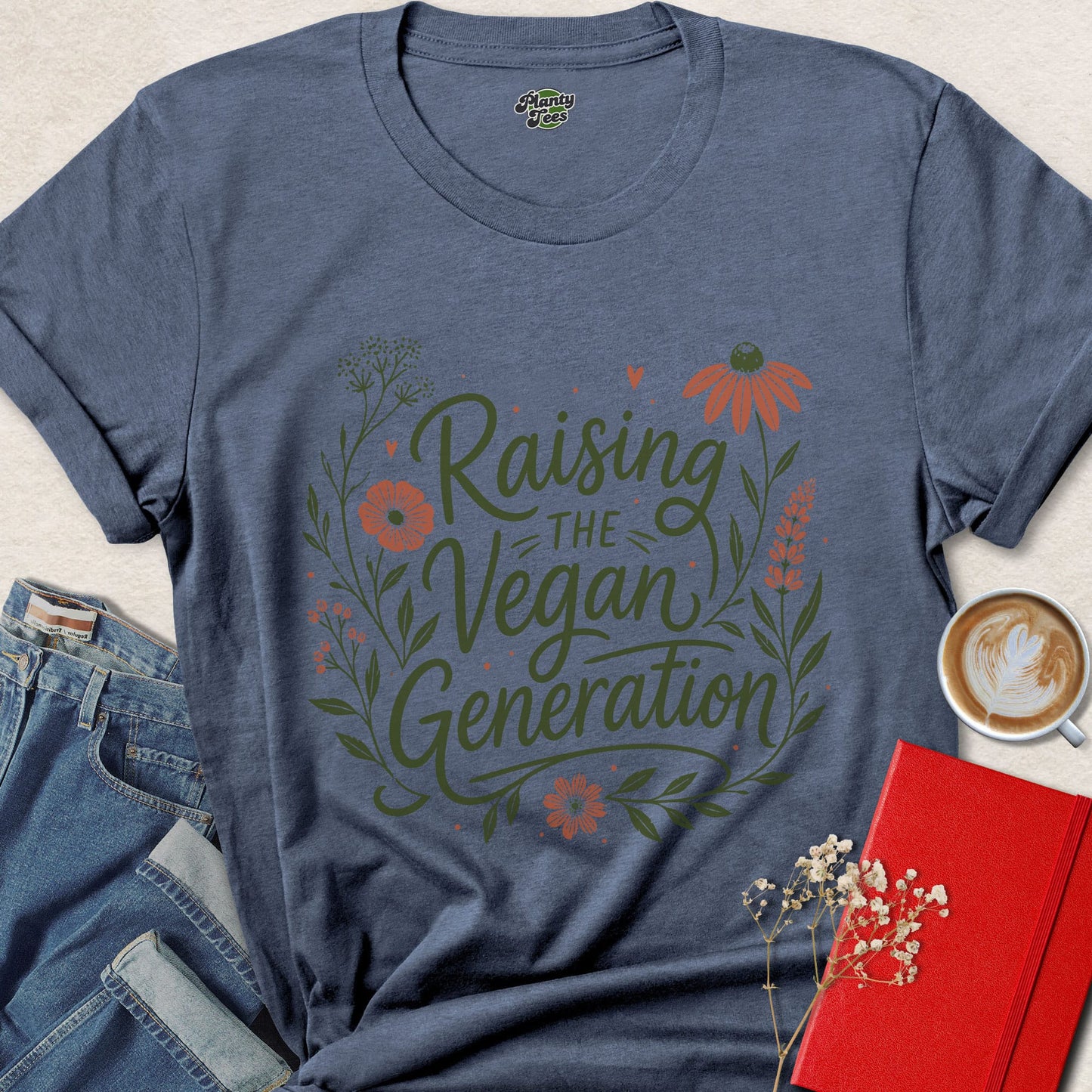 Raising the Vegan Generation Shirt Mothers Day Vegan Mom Tee