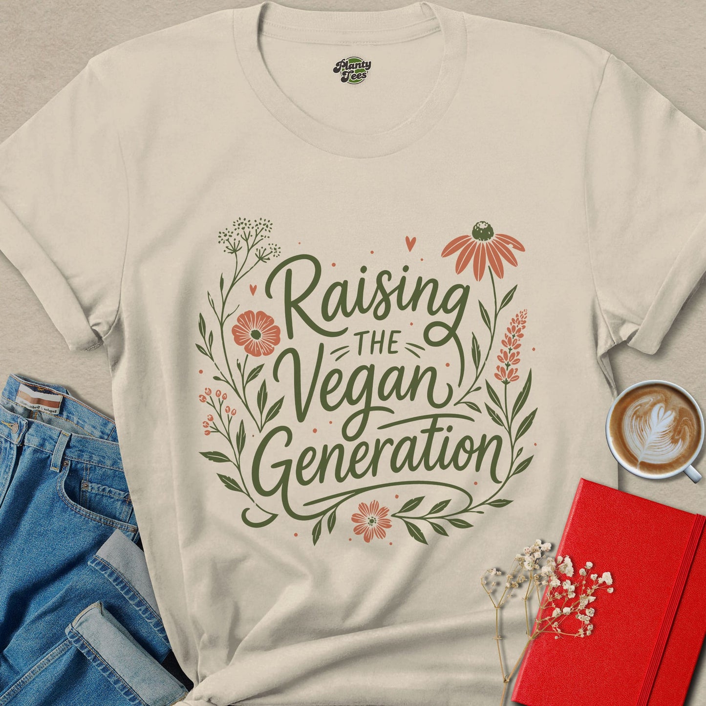 Raising the Vegan Generation Shirt Mothers Day Vegan Mom Tee