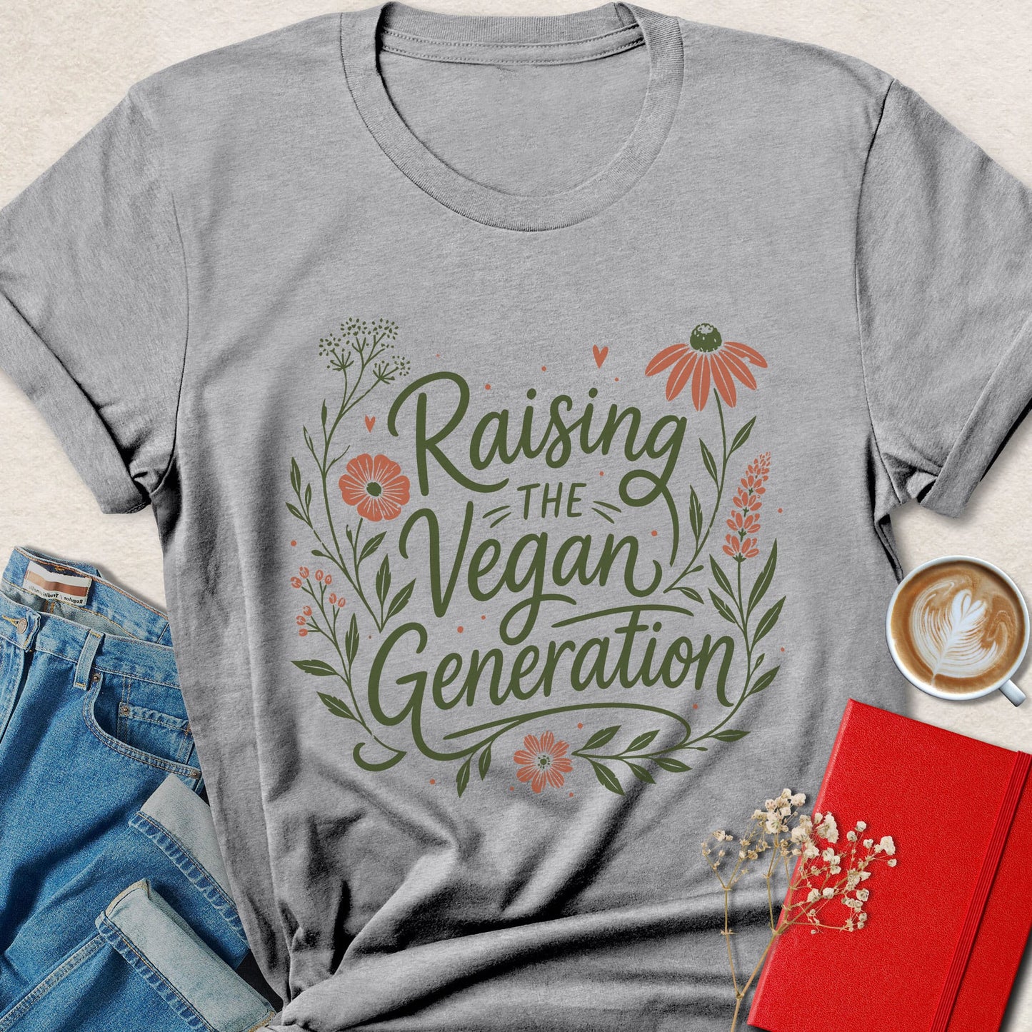 Raising the Vegan Generation Shirt Mothers Day Vegan Mom Tee