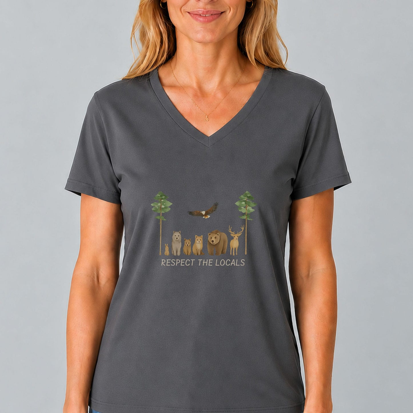 Respect the Locals V-Neck Shirt
