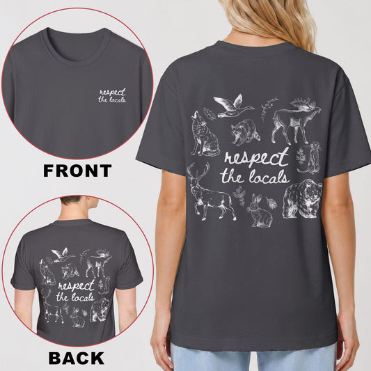 Respect the Locals Wildlife Back Print T-Shirt