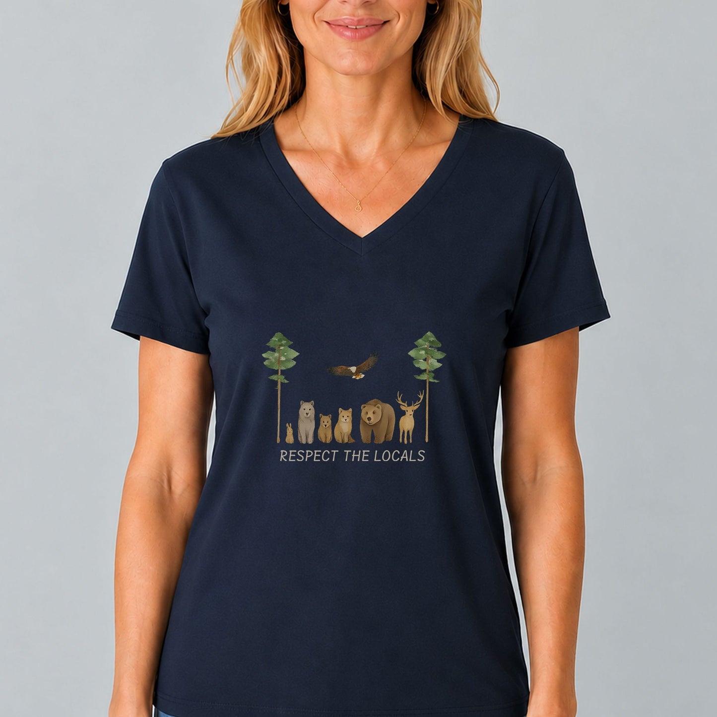 Respect the Locals V-Neck Shirt