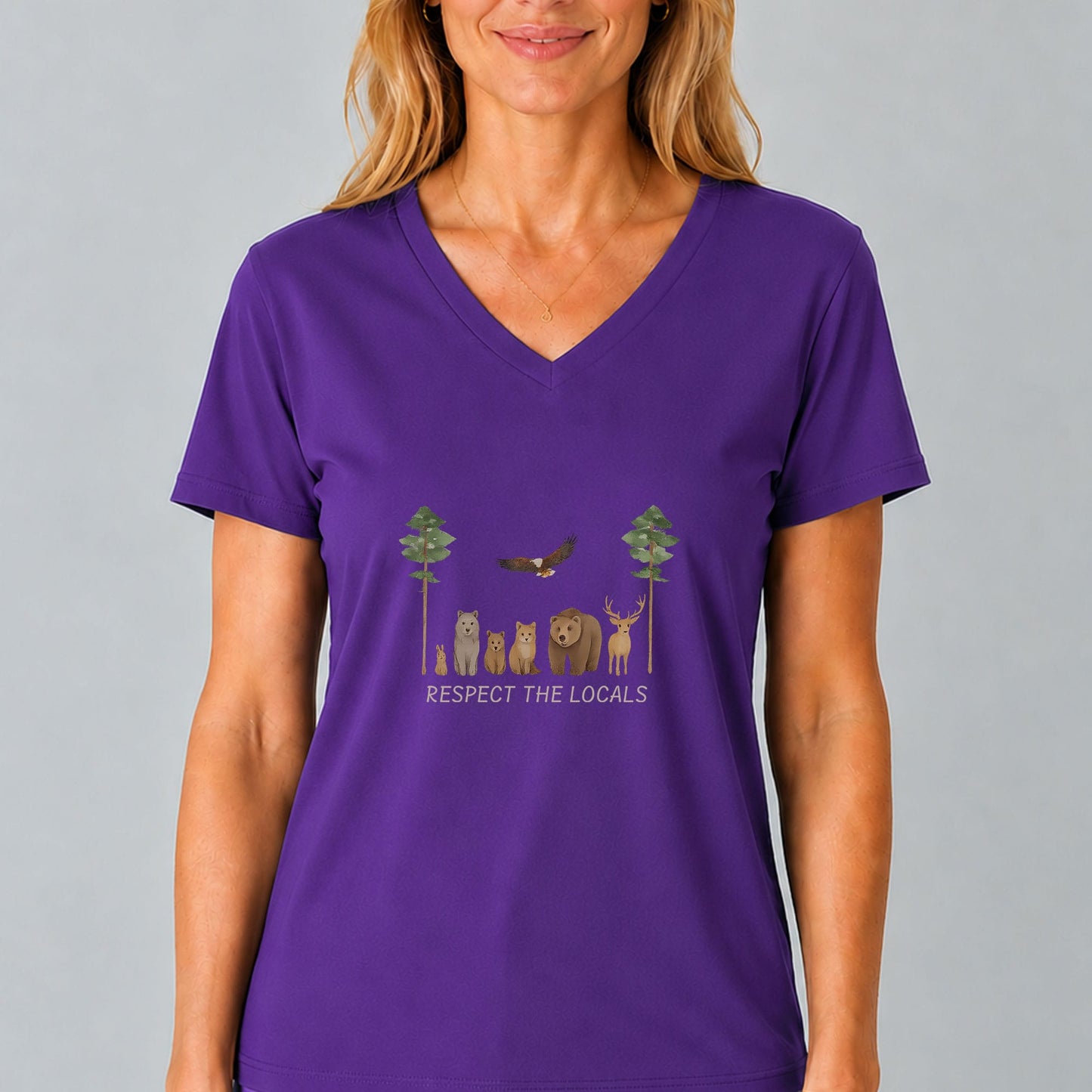 Respect the Locals V-Neck Shirt