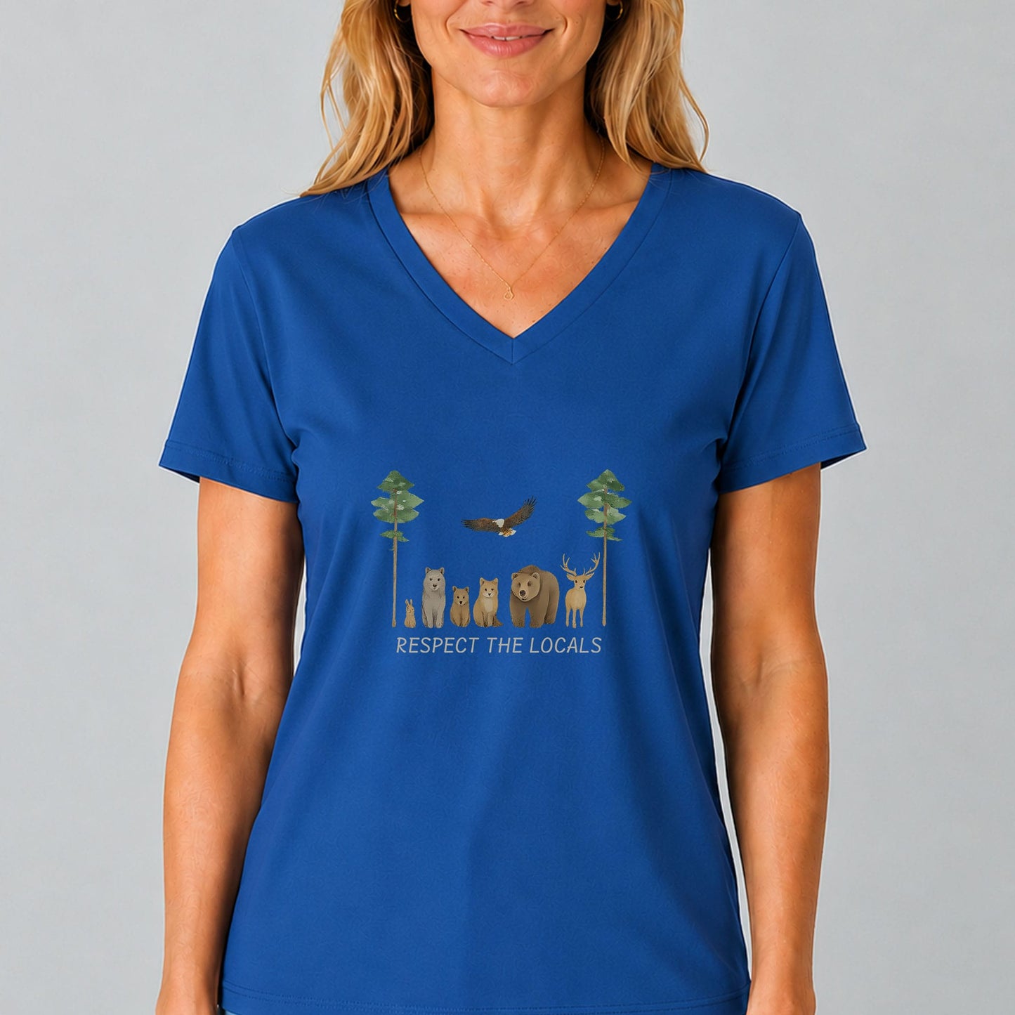 Respect the Locals V-Neck Shirt