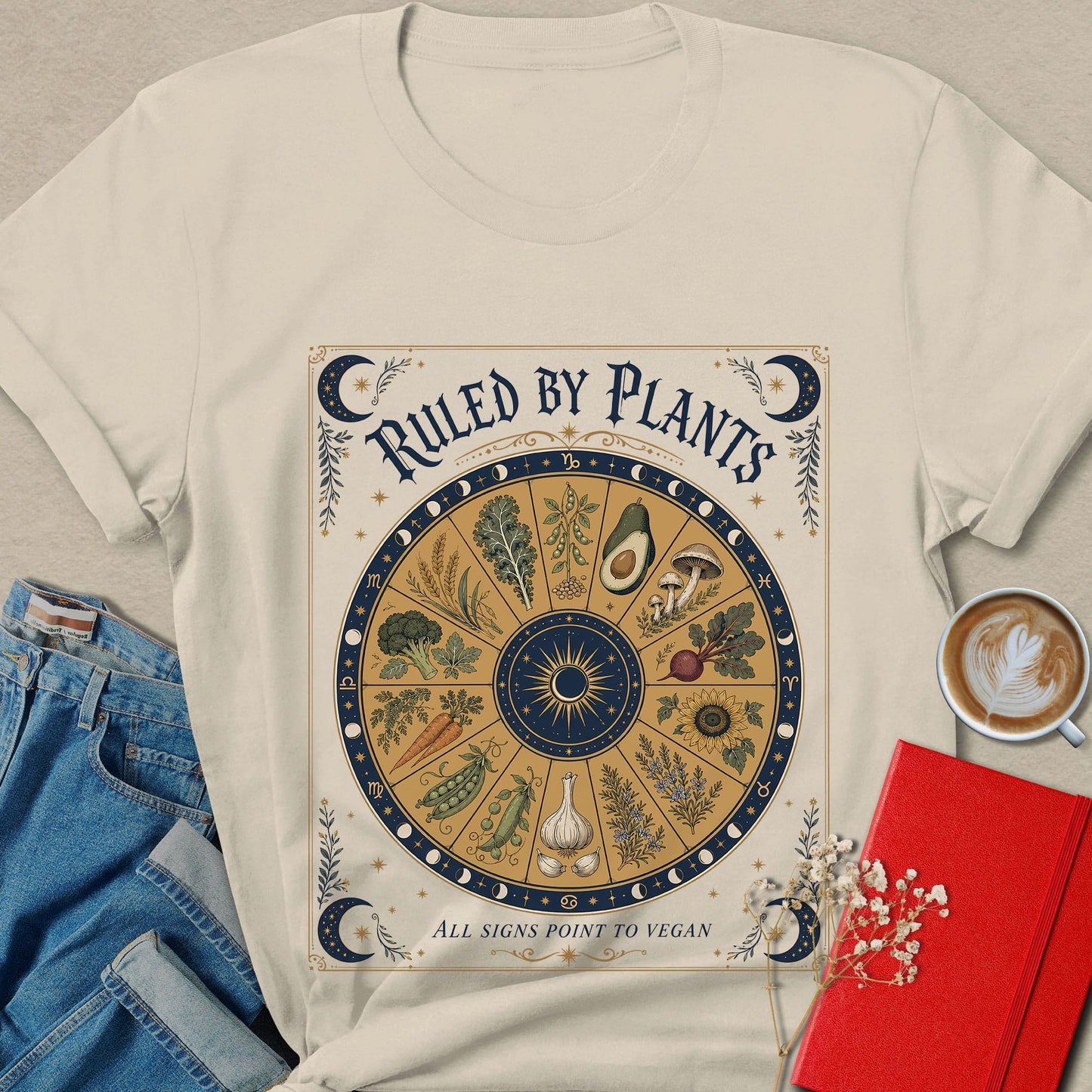 Ruled by Plants Celestial T-shirt