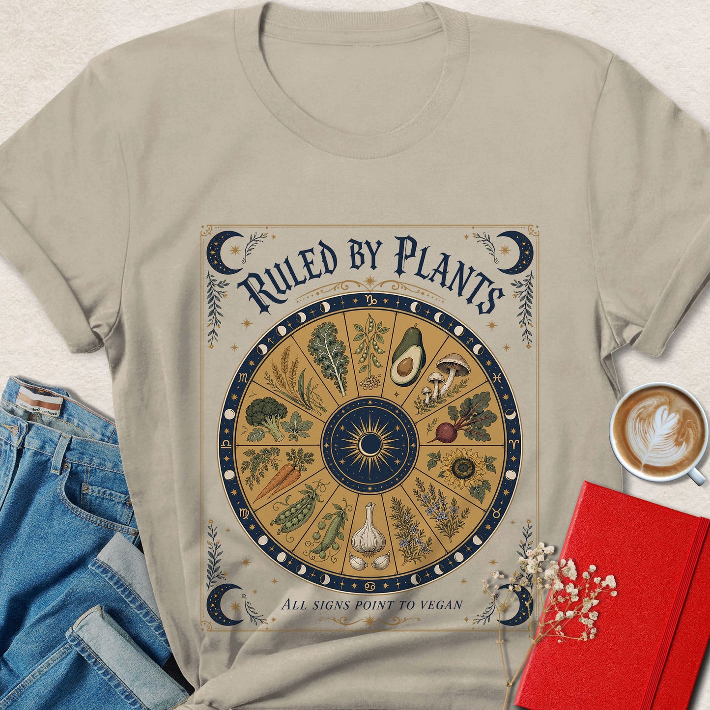 Ruled by Plants Celestial T-shirt