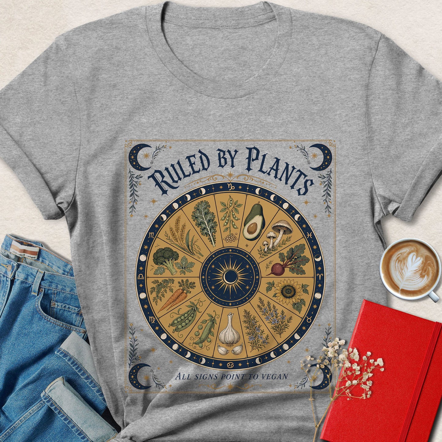 Ruled by Plants Celestial T-shirt