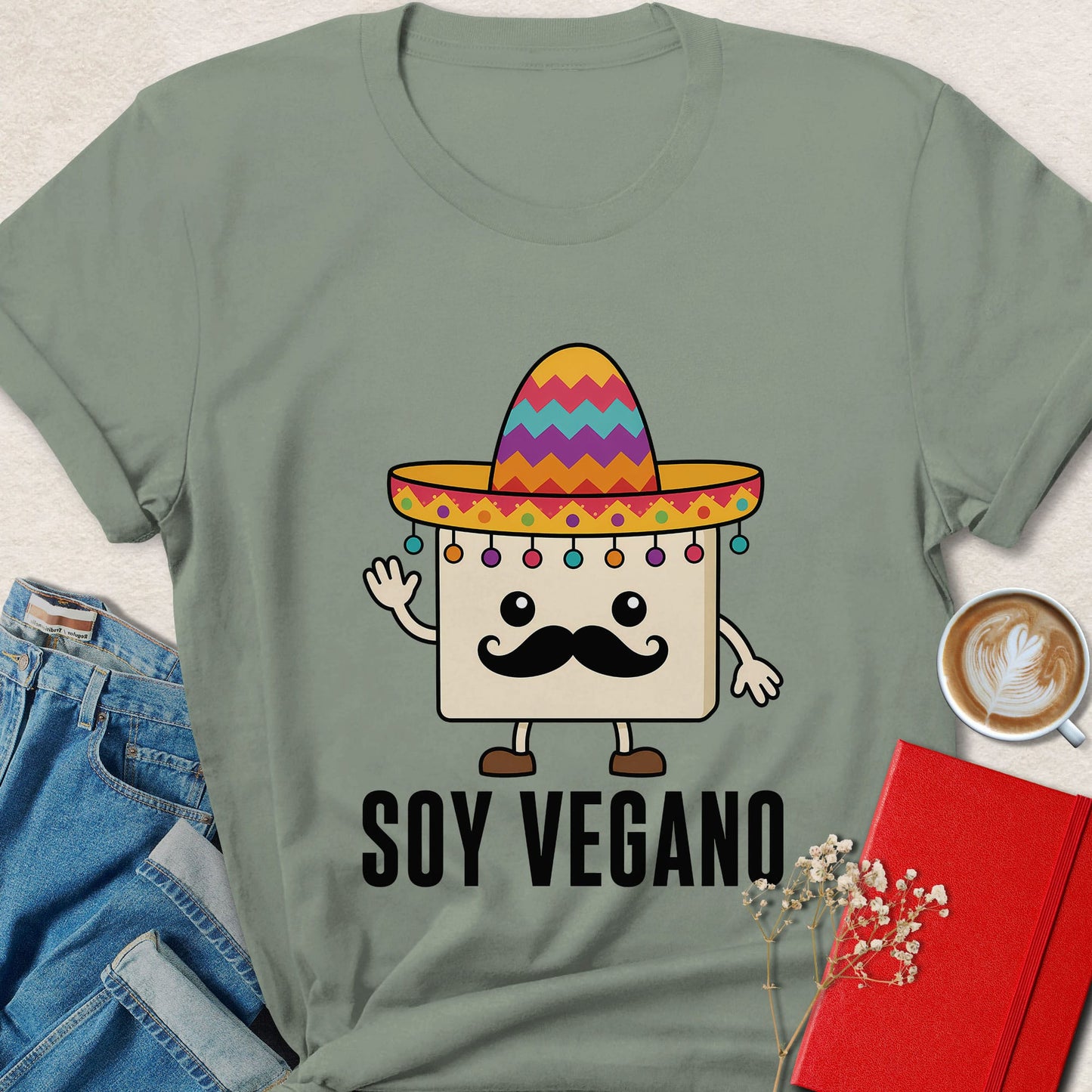 Soy Vegano Tofu Character T-Shirt