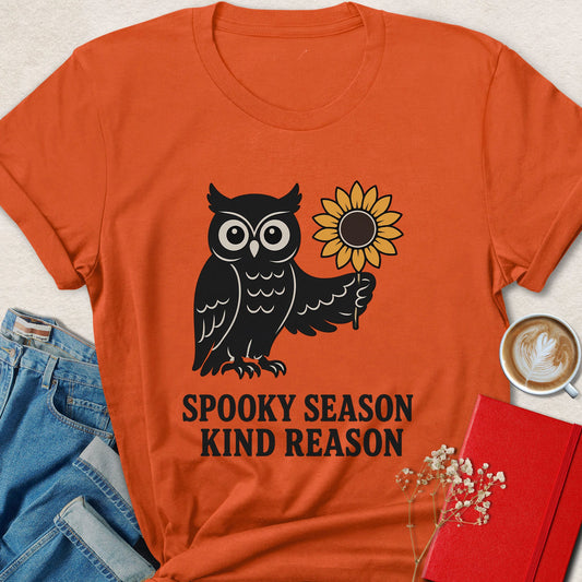 Spooky Season Kind Reason Halloween Vegan T-Shirt