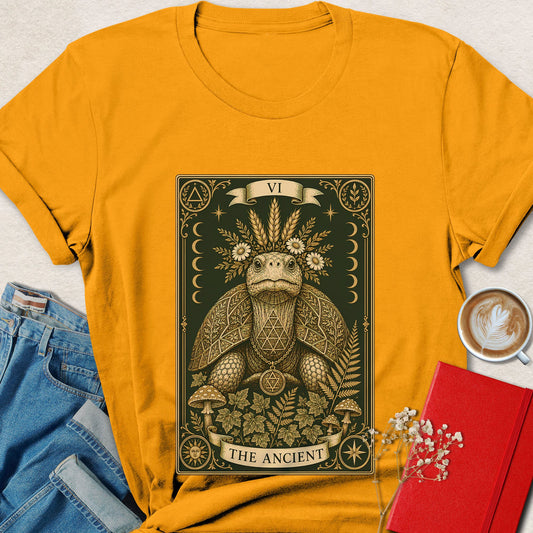Mystical Turtle T-Shirt | Ancient Tarot Forest Graphic Tee
