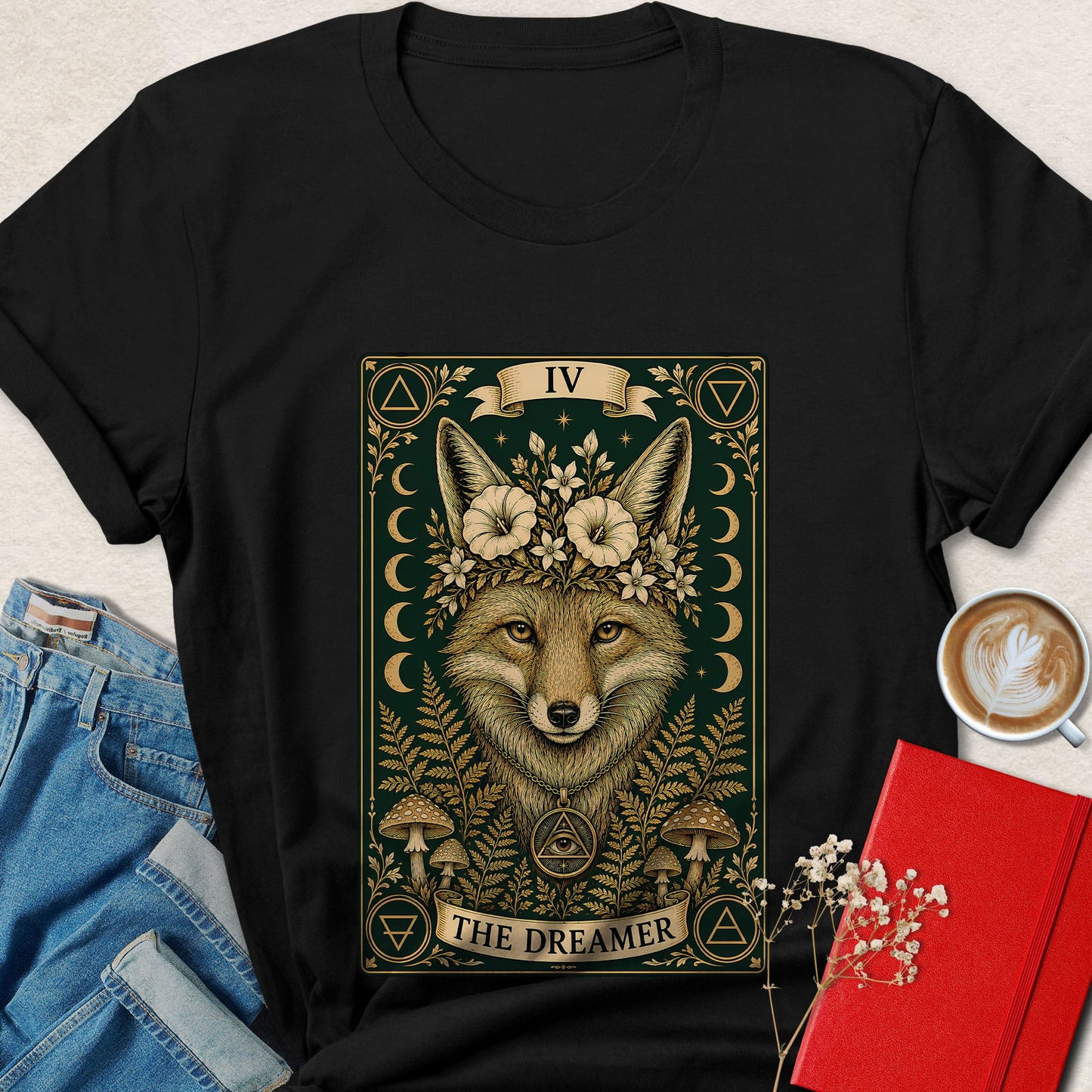 Fox Tarot T-Shirt | The Dreamer Woodland Graphic Tee