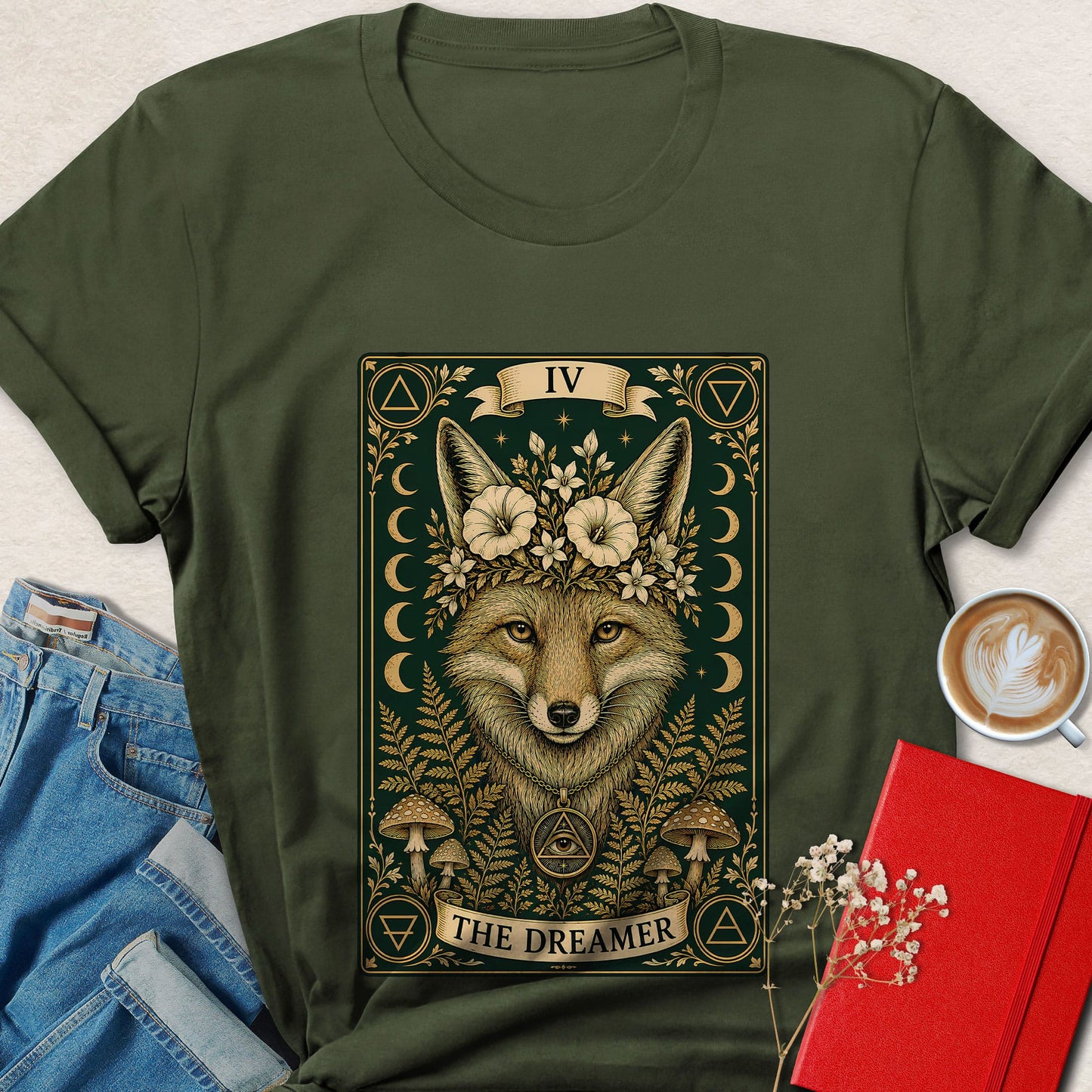Fox Tarot T-Shirt | The Dreamer Woodland Graphic Tee