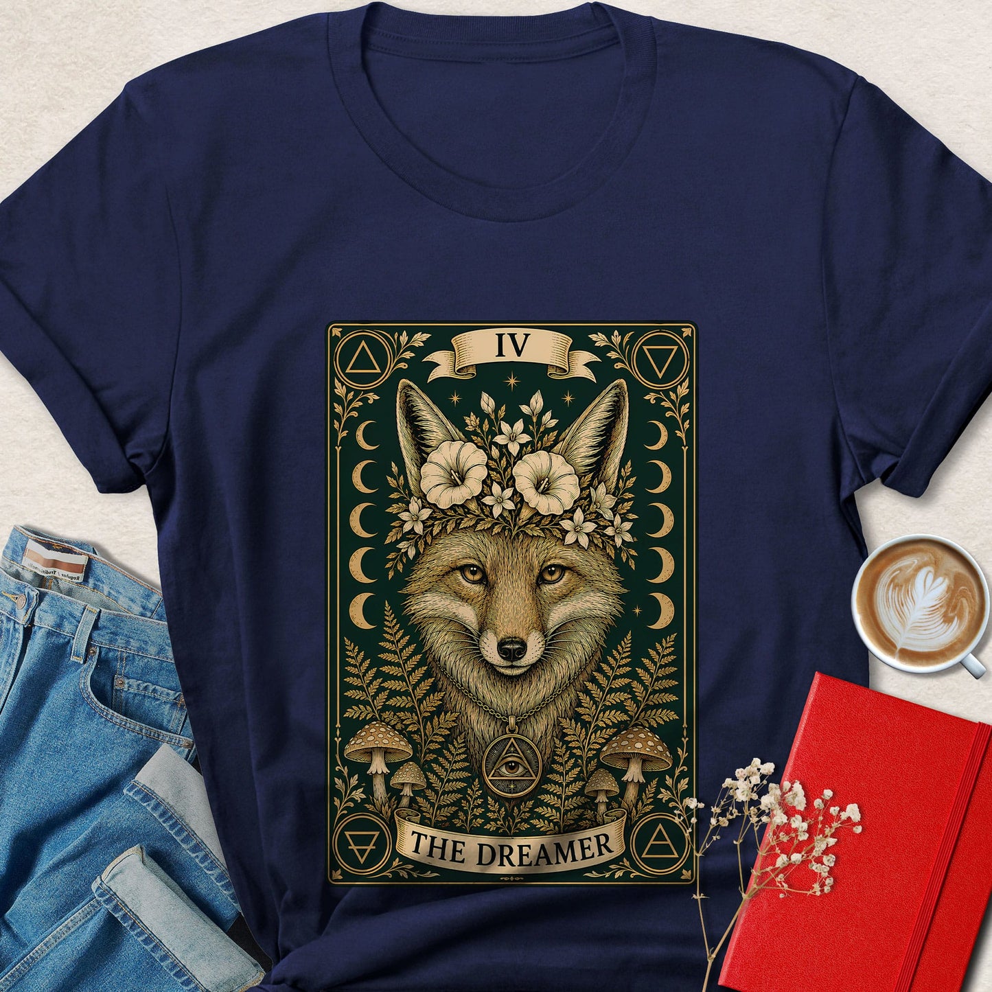 Fox Tarot T-Shirt | The Dreamer Woodland Graphic Tee