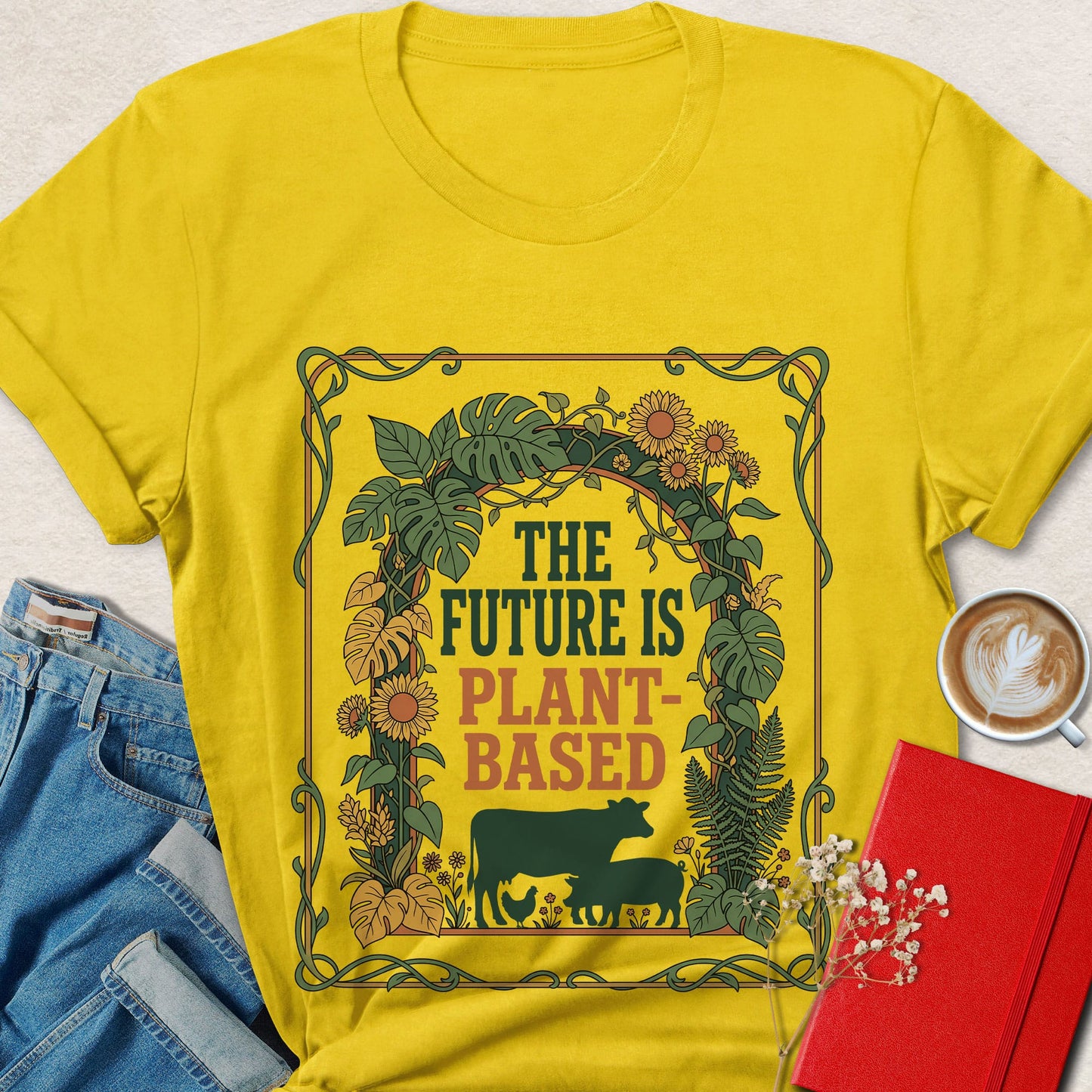 The Future Is Plant-Based Botanical T-shirt