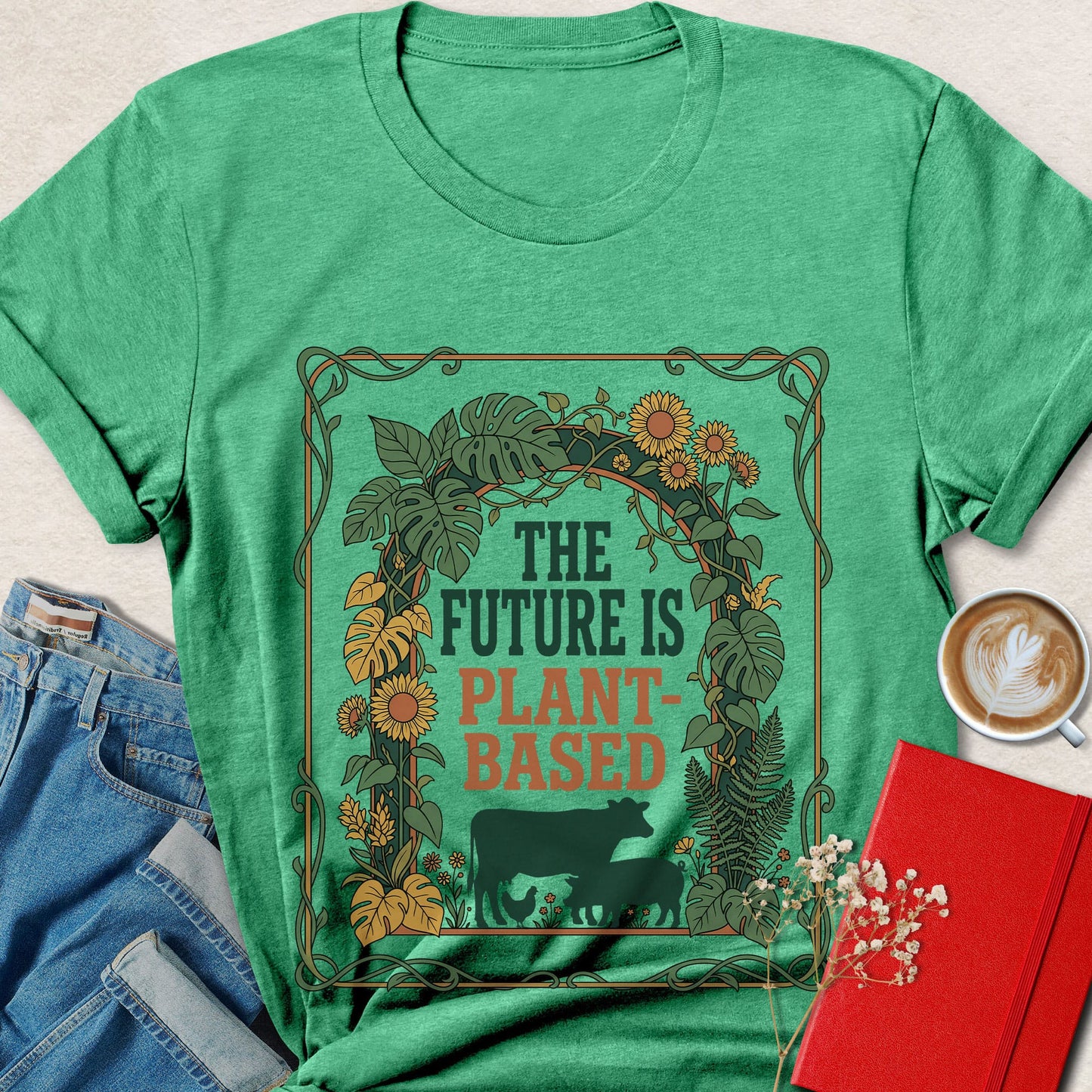 The Future Is Plant-Based Botanical T-shirt