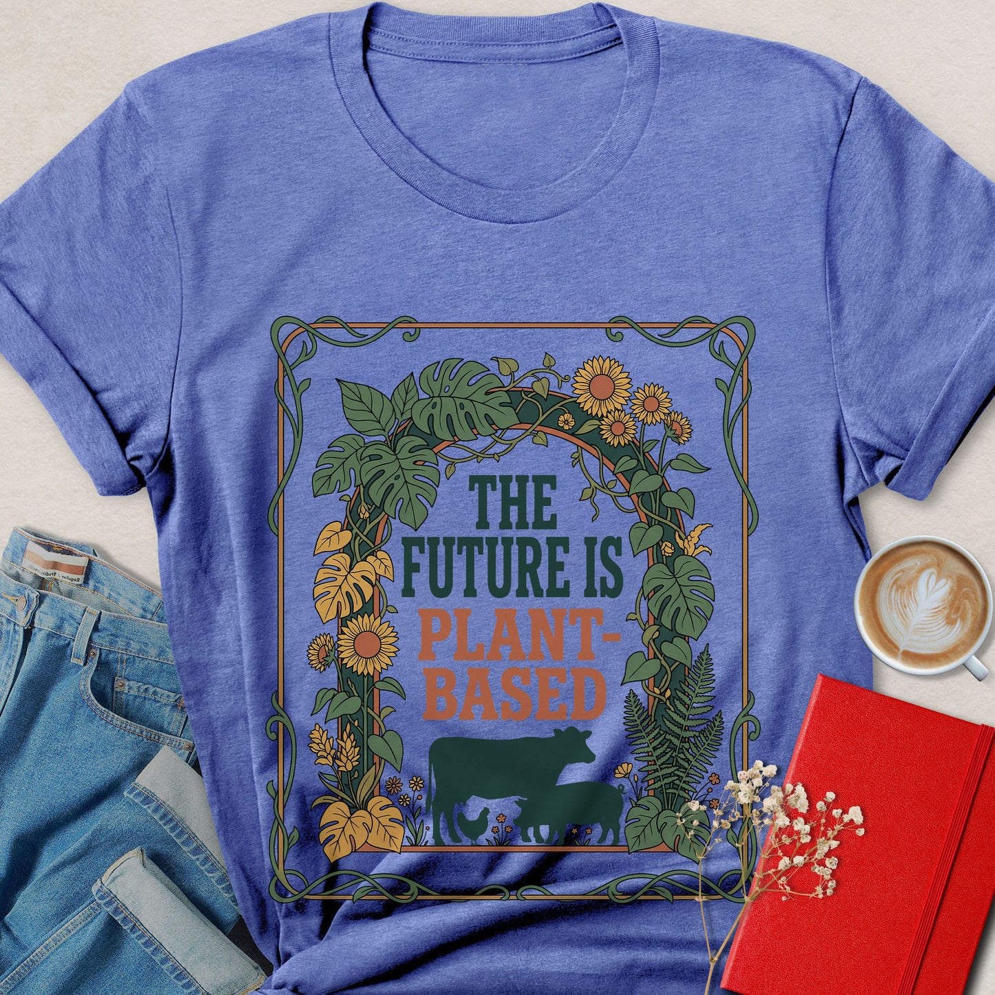 The Future Is Plant-Based Botanical T-shirt