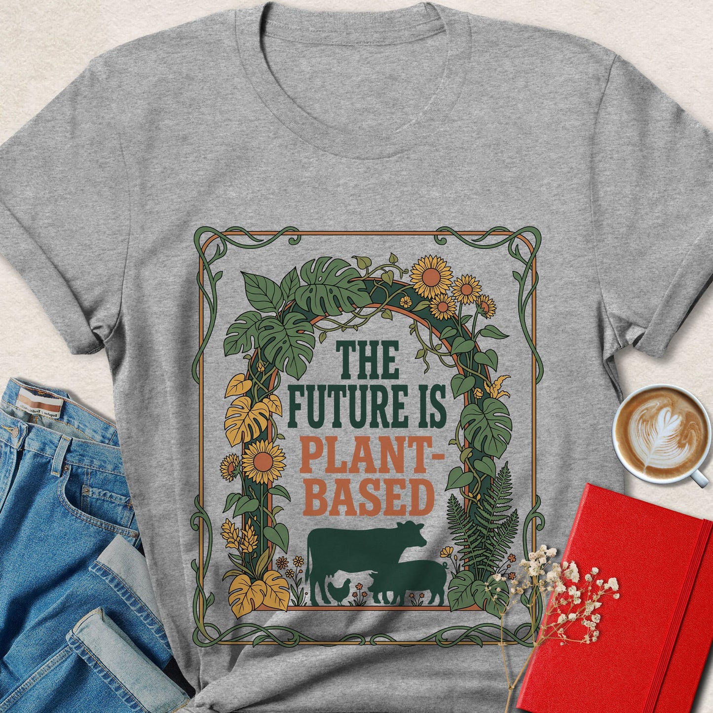 The Future Is Plant-Based Botanical T-shirt