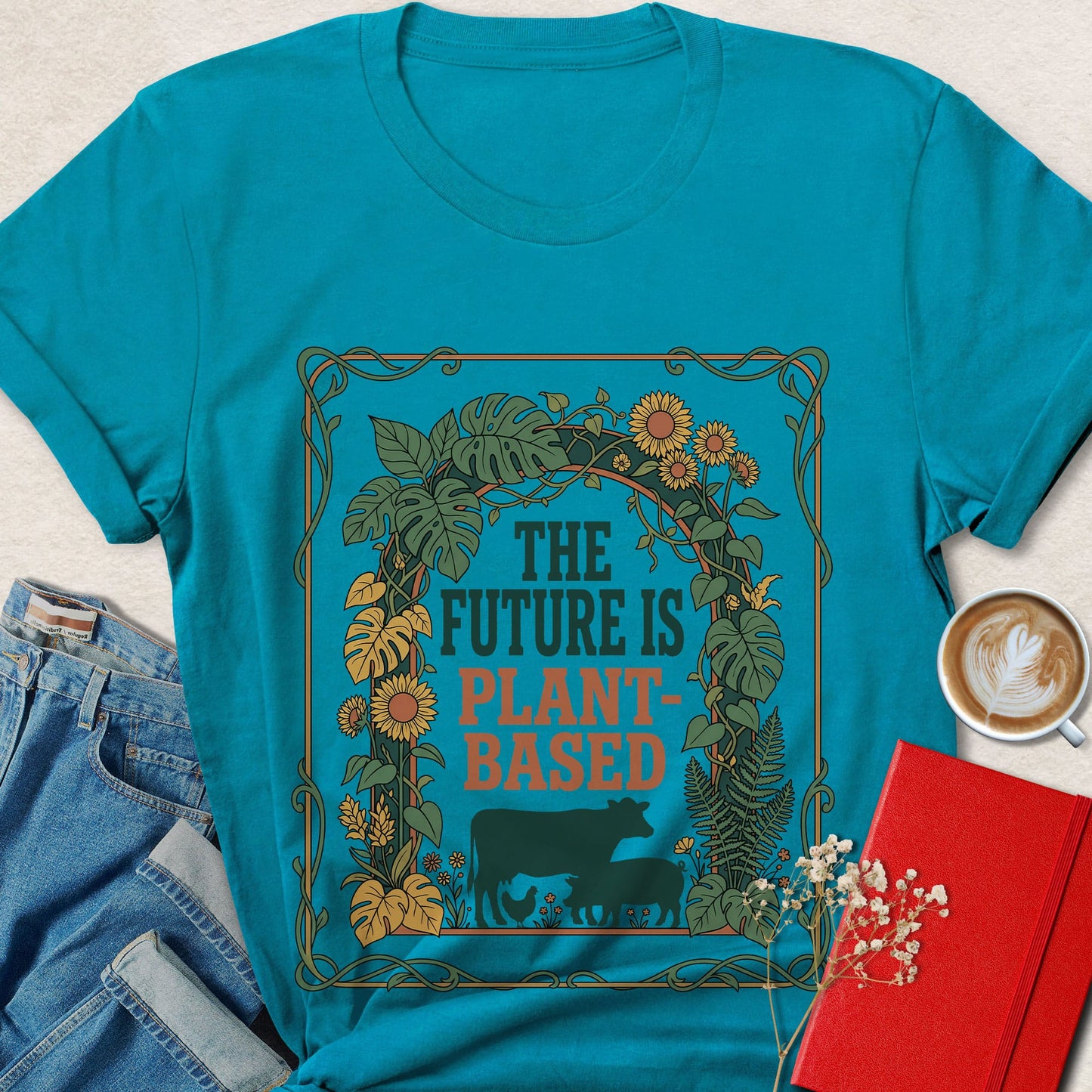 The Future Is Plant-Based Botanical T-shirt