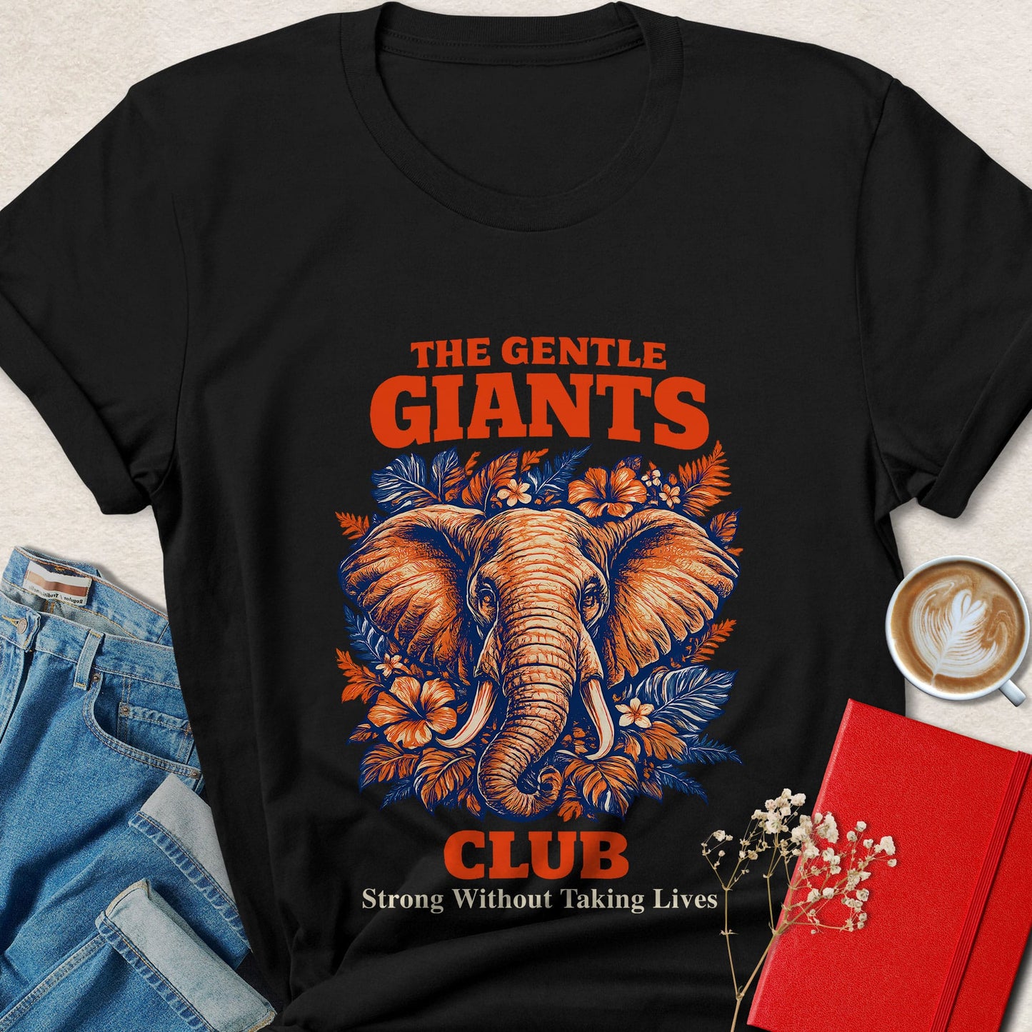 Gentle Giants Elephant Vegan Shirt
