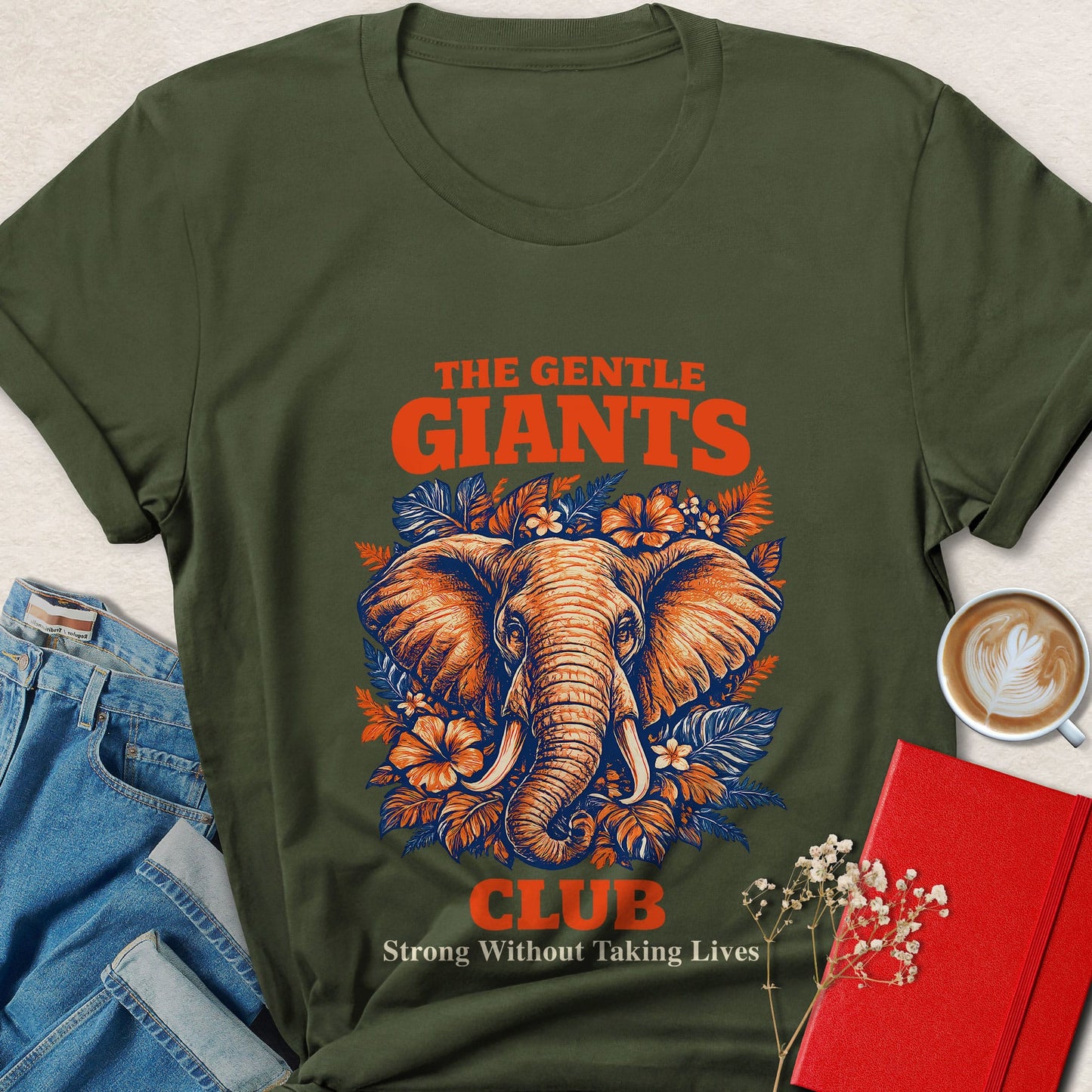 Gentle Giants Elephant Vegan Shirt